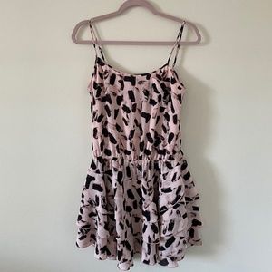 BANANA REPUBLIC Pink Patterned Dress